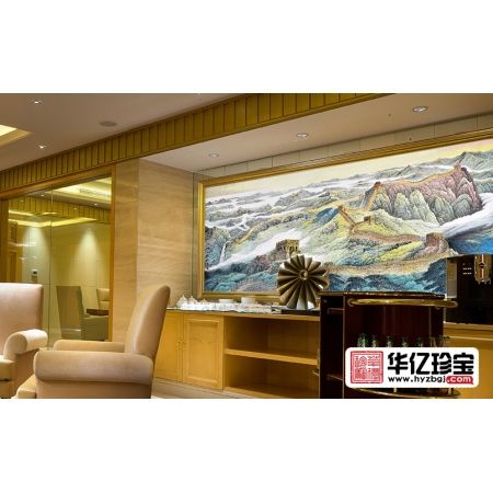 李林宏大尺寸横幅山水画作品中G魂《万里长城》