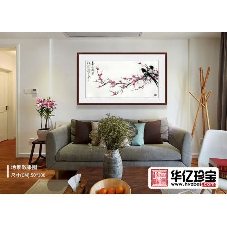 精品推荐 实力派画家郑晓京写意画《喜上眉梢》