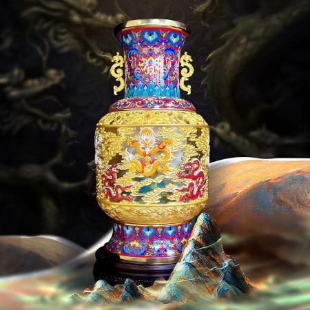 《盛世江山九龙尊》 戴嘉林、张松茂大师跨界联袂创作