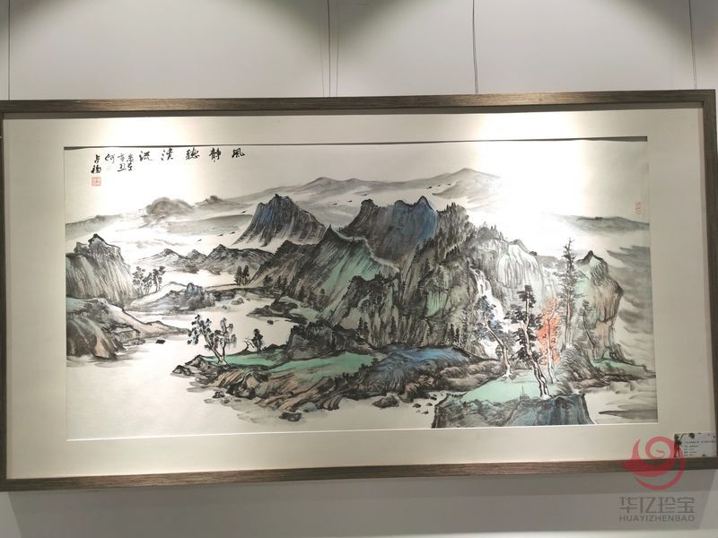 宁夏美协副主席  山水画家何占?！斗缇蔡鳌?平尺横幅