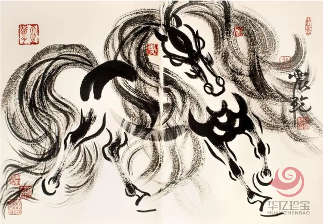 中G当代实力名家--尼玛泽仁《山鹰》大师作品
